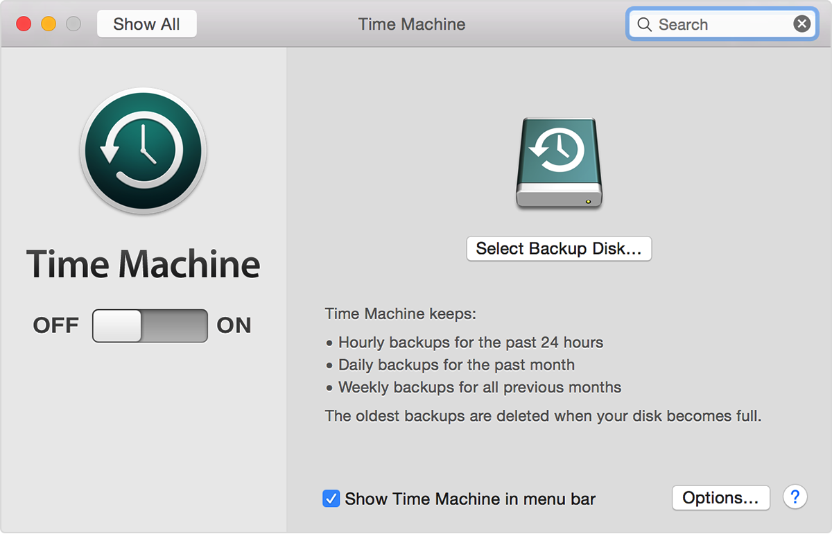 program time machine for mac